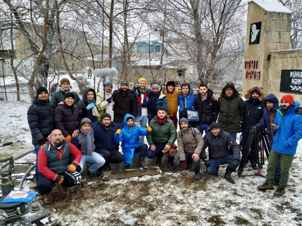 Oxşarabad BTS — winter unit clip with cast and crew